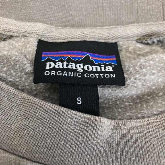 Patagonia Organic Cotton Long‎ Sleeve Raglan Tee Shirt Logo Back Size S - Picture 2 of 12
